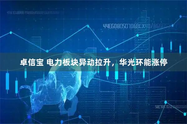 卓信宝 电力板块异动拉升，华光环能涨停
