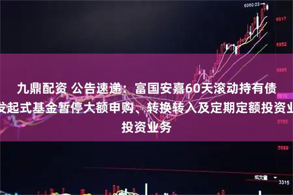九鼎配资 公告速递：富国安嘉60天滚动持有债券发起式基金暂停大额申购、转换转入及定期定额投资业务